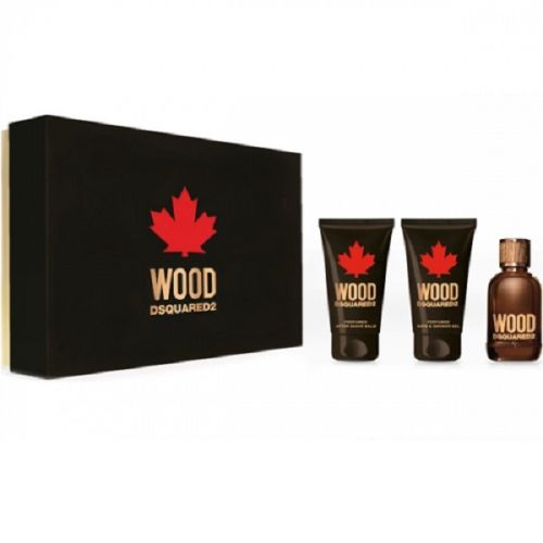 DsQuared  Wood M Set - EdT 50 ml + a/sh balm 50 ml + sh/gel 50 ml /2018