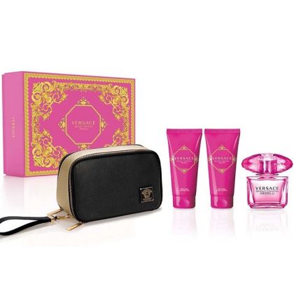 Versace Дамски Парфюм Bright Crystal Absolu W Set - EdP 90 ml + b/lot 100 ml + sh/g 100 ml + pouch