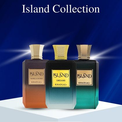 Khadlaj Island Collection 3x100 ml – луксозен комплект от дубайски парфюми Island, Dreams и Vanilla Dunes