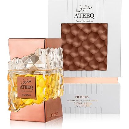 Nusuk Ateeq 100 ml – мъжки ориенталски парфюм с канела, мед и тютюн