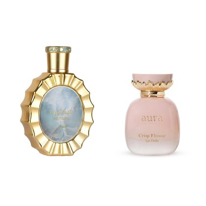 Lattafa Victoria + Khadlaj La Fede Aura Crisp Flower